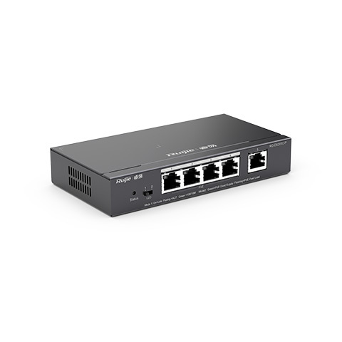 5口百兆轻网管桌面式PoE交换机 RG-ES205C-P    一年质保