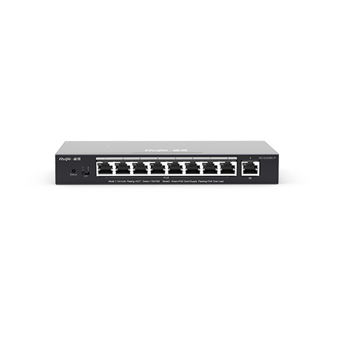8口百兆接入千兆上联轻网管桌面式PoE交换机 RG-ES209C-P    一年质保
