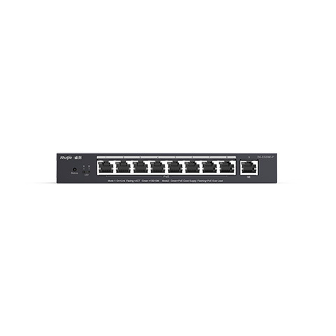 8口百兆接入千兆上联轻网管桌面式PoE交换机 RG-ES209C-P    一年质保