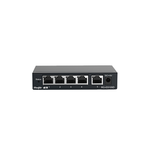 5口百兆铁壳非网管交换机RG-ES105D一年质保